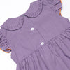 Trick or Treat Tabby Smocked Bubble, Purple
