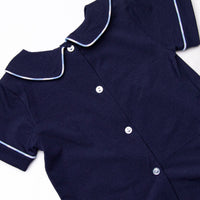 Hello Fall Applique Diaper Set, Navy