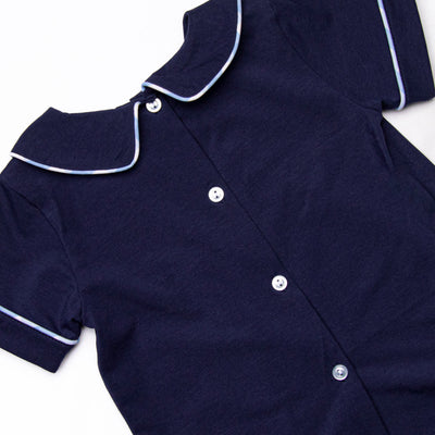 Hello Fall Applique Diaper Set, Navy