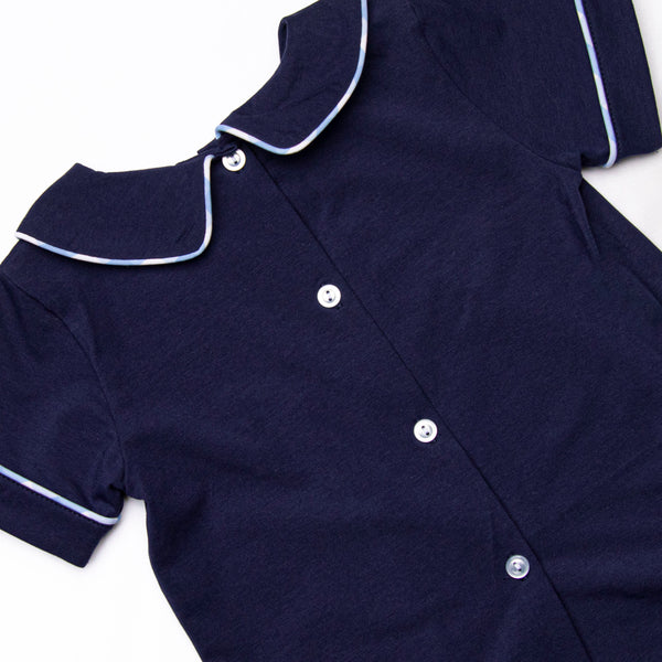 Hello Fall Applique Diaper Set, Navy