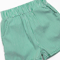 Track'em Short Set, Green Stripe