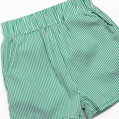 Track'em Short Set, Green Stripe