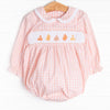 Montreal Maple Smocked Bubble, Pink