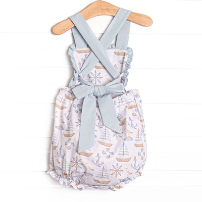 Ahoy Matey Ruffle Bubble, Blue