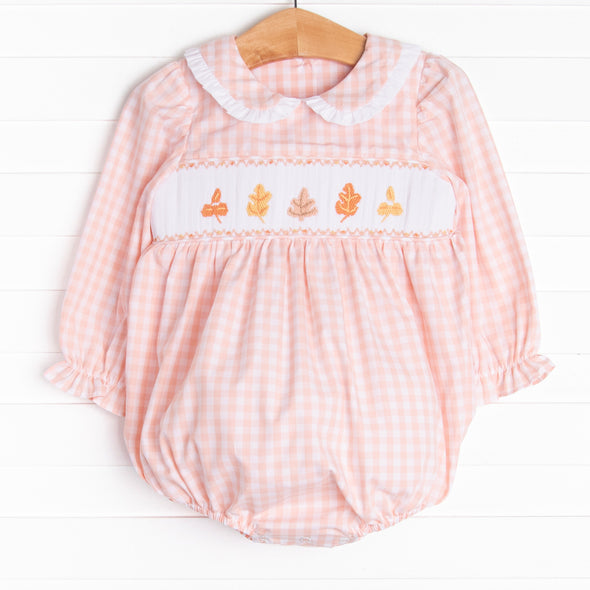 Montreal Maple Smocked Bubble, Pink