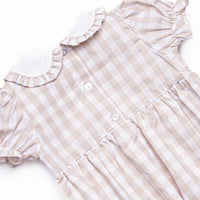 Plentiful Pumpkins Smocked Girl Bubble, Brown
