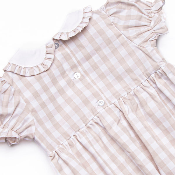Plentiful Pumpkins Smocked Girl Bubble, Brown