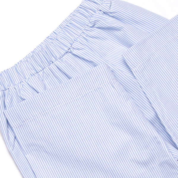 Candy Corn Craze Smocked Pant Set, Blue