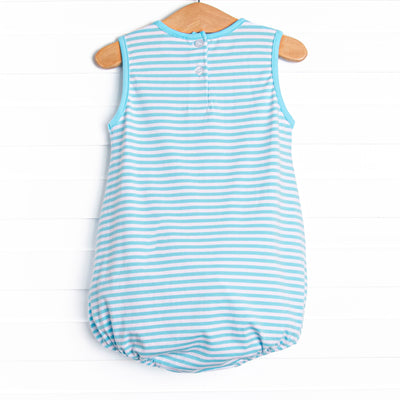 Noah Pocket Bubble, Aqua Stripe