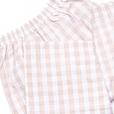 Plentiful Pumpkins Smocked Pant Set, Brown