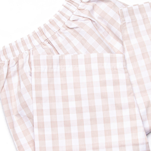 Plentiful Pumpkins Smocked Pant Set, Brown
