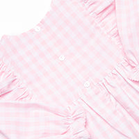 Season of Spooks Smocked Side Tie Dress, Pink
