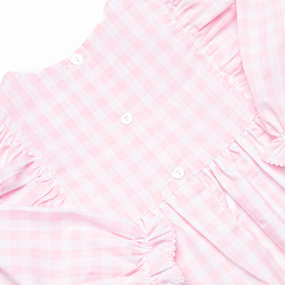 Season of Spooks Smocked Side Tie Dress, Pink