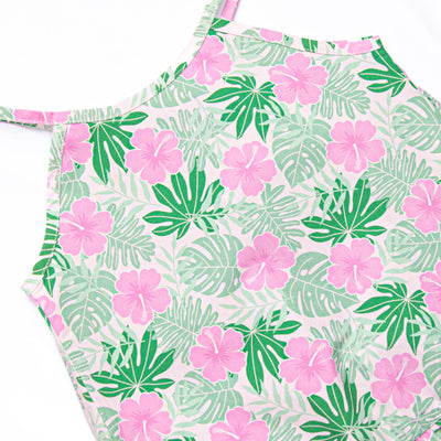 Maui Meadows Ruffle Short Set, Pink