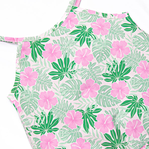 Maui Meadows Diaper Set, Pink