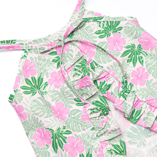 Maui Meadows Diaper Set, Pink