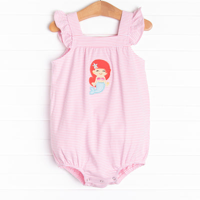 Mermaid Lagoon Applique Bubble, Pink
