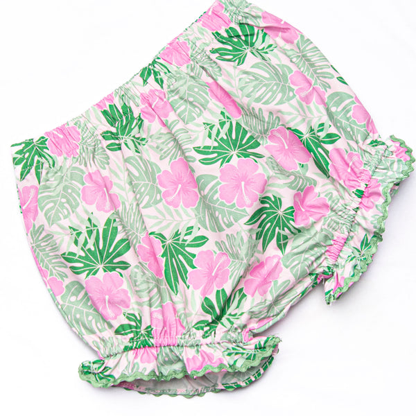 Maui Meadows Diaper Set, Pink
