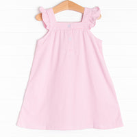 Mermaid Lagoon Applique Dress, Pink