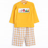 Fun At The Farm Smocked Pant Set, Yellow