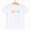 Flight Formation Applique Top, White