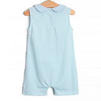 Haulin' Hare Applique Jon Jon, Mint Stripe
