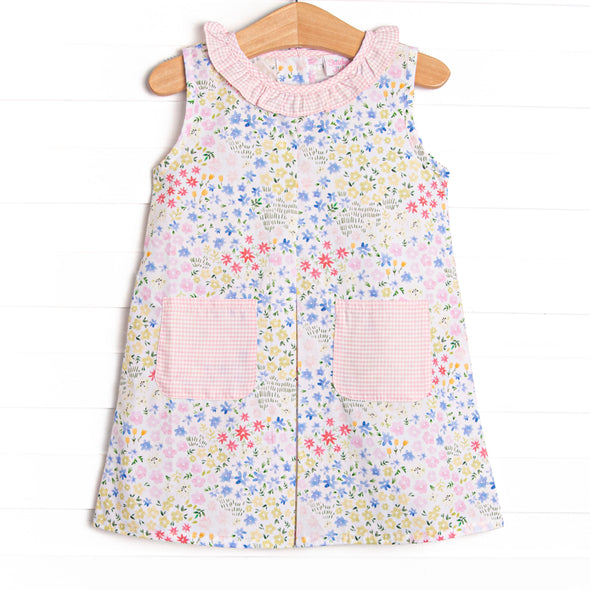 Fresno Fields Pocket Dress, Pink