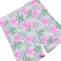 Maui Meadows Bamboo Pajama Short Set, Pink