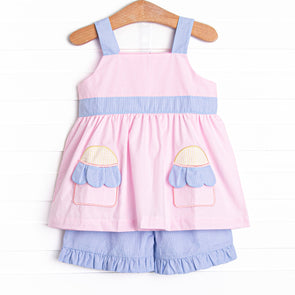 Petal Picks Pocket Short Set, Pink