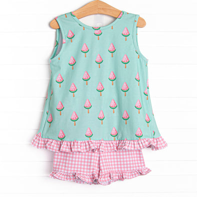 Sorbet Slice Short Set, Green