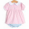 Abigail Diaper Set, Pink