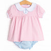 Abigail Diaper Set, Pink