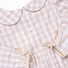 Campbell Long Sleeve Dress, Tan Check
