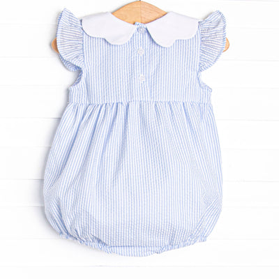 That Floral Feeling Applique Bubble, Blue