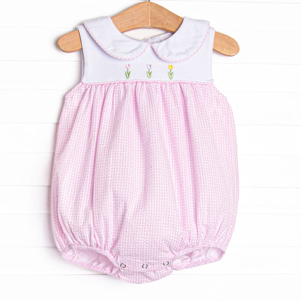 Tulip Tiers Embroidered Bubble, Pink
