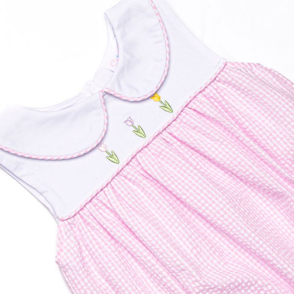Tulip Tiers Embroidered Bubble, Pink