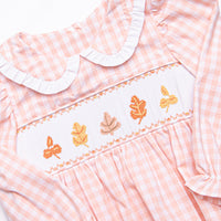 Montreal Maple Smocked Bubble, Pink