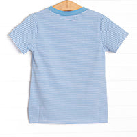 Jack-O'-Lantern Lad Applique Top, Blue