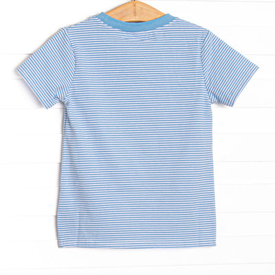 Jack-O'-Lantern Lad Applique Top, Blue