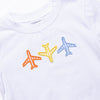 Flight Formation Applique Top, White