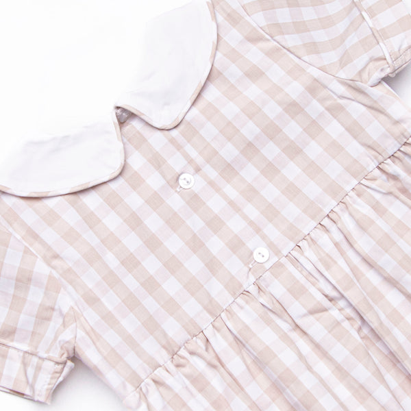 Plentiful Pumpkins Smocked Boy Bubble, Brown