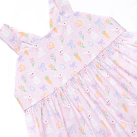 Hoppy Spring Ruffle Dress, Pink