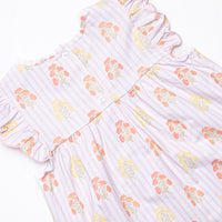 Pinstripe Petals Short Set, Pink