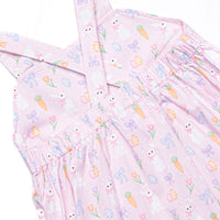 Hoppy Spring Ruffle Dress, Pink