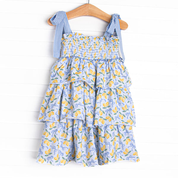 Lemon Grove Tiered Dress, Blue