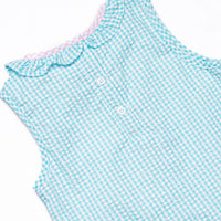 Watermelon Pop Applique Dress, Mint