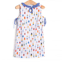 Bay Bobbers Dress, Blue