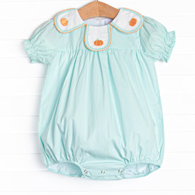 Jane Be Little Pumpkin Embroidered Bubble, Green