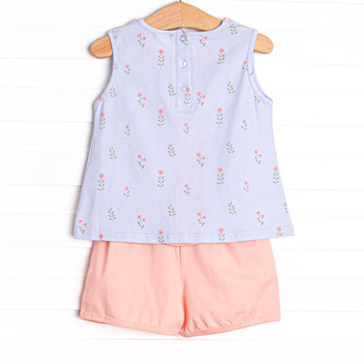 Dainty Darling Short Set, Blue