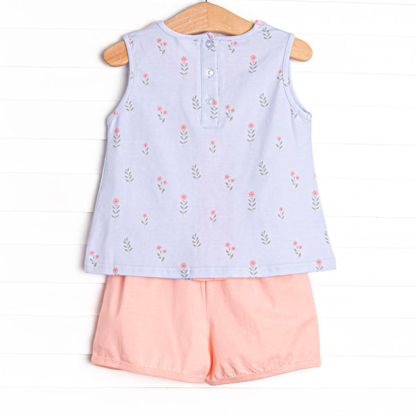 Dainty Darling Short Set, Blue